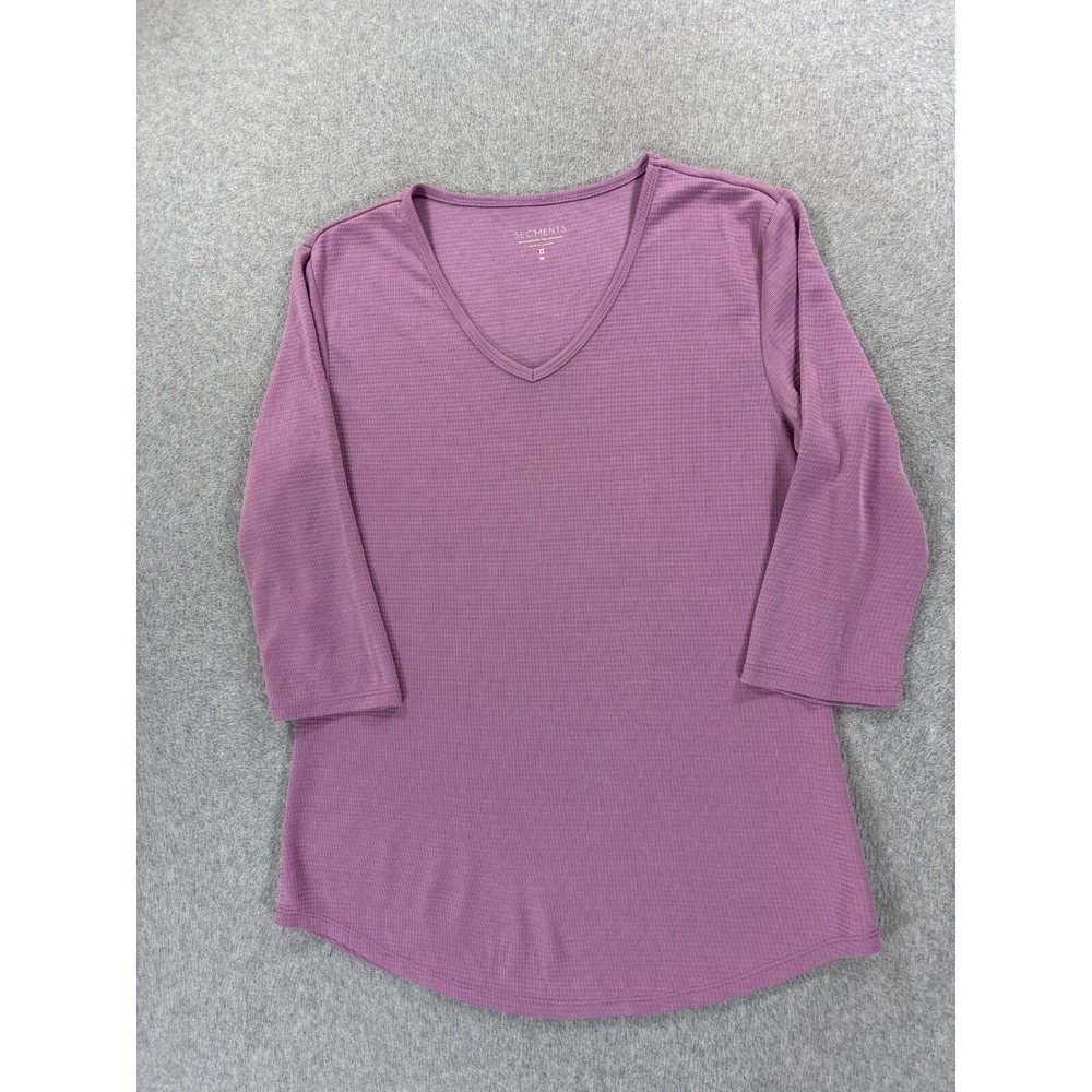 Seg'ments‎ 3/4 Sleeve Performance Pullover Shirt (Women's Medium) Purple